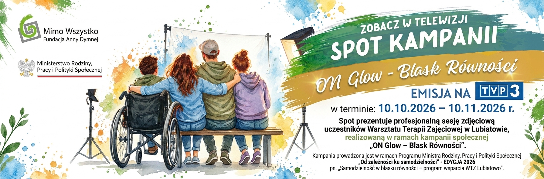 Read more about the article ZOBACZ W TELEWIZJI SPOT KAMPANII „ON GLOW – BLASK RÓWNOŚCI”!